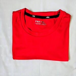 Fila Vibrant Red Short Sleeve Tee Size M